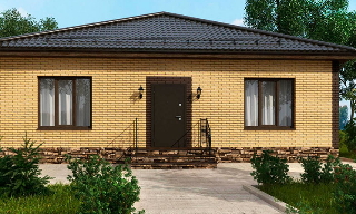Проекты одноэтажных домов из кирпича | Строй-Дль - Дальнегорск от 3669 рублей