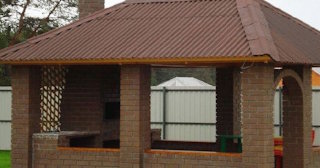 Беседка из кирпича под ключ в Дальнегорске цена от 3250 рублей - Строй-Дль